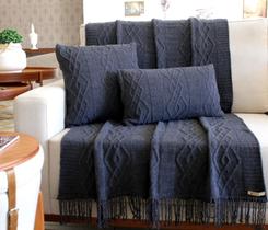 KIT MANTA SOFA TRICO DECORATICA 150X90cm +2 CAPA DE ALMOFADA KIT MANTA SOFA TRICO DECORATICA 150X90cm +2 CAPA DE ALMOFADA