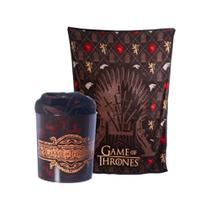 Kit Manta Solteiro com Balde Pipoca Game Of Thrones Sessão Filmes Capacidade 5 Litros Zona Criativa Kit Manta Solteiro com Balde Pipoca Game Of Thrones Sessão Filmes Capacidade 5 Litros Zona Criativa