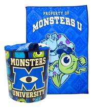 Kit Manta Solteiro com Balde Pipoca Sulley Monstros S.A. Sessão Filmes Capacidade 5 Litros Zona Criativa Kit Manta Solteiro com Balde Pipoca Sulley Monstros S.A. Sessão Filmes Capacidade 5 Litros Zona Criativa