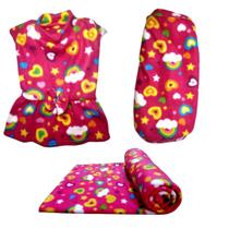 Kit Manta, Vestido E Suéter De Inverno - Gg Kit Manta, Vestido E Suéter De Inverno - Gg