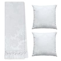 Kit Manta Xale Grande Para Sofá E Cama Protetora Com 2 Capas de Almofada