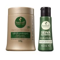 Kit manteiga hidratante máscara capilar murumuru 500g e seiva nutritiva 40 ml haskell Kit manteiga hidratante máscara capilar murumuru 500g e seiva nutritiva 40 ml haskell