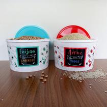 Kit Mantimento 5 Unidades Linha Colors 2L Cozinha