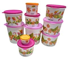 Kit Mantimentos Tupperware 10 peças Decoradas