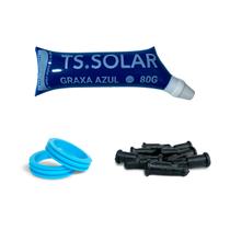 Kit Manutenção Aquec Solar Oring AZUL + Graxa Pinos Ts Solar