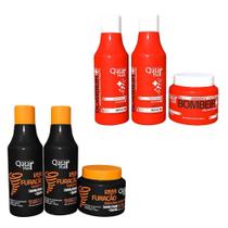 Kit Manutenção Bombeiro + Kit SOS Furacão Qatar Hair