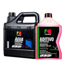 Kit Manutenção de Arrefecimento - Água Desmi. 5l + 3 Aditivo Conc. Org. Long Life KOUBE