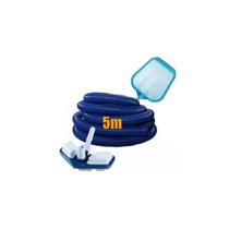 Kit manutenção de piscina aspirador asa delta peneira 5 metros de mangueira