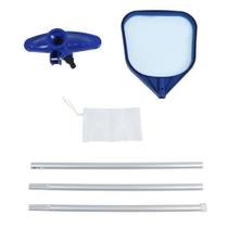 Kit Manutenção de Piscina C/ Aspirador Peneira Haste Bel