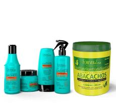 Kit Manutenção dos Cachos e Creme Abacachos Forever Liss