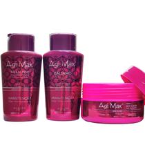 Kit Manutenção Pós Química Tratamento Semi Di Lino Agi Max