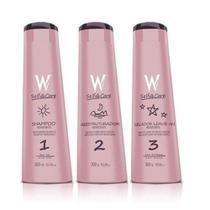 Kit manutenção Self Care 900ml Shampoo/Condicionador/Leave-in - Anuar Kit manutenção Self Care 900ml Shampoo/Condicionador/Leave-in - Anuar