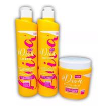 Kit Manutenção Sos Divas Tróia Hair 3x500ml