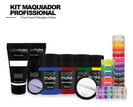 Kit Maquiador Profissional Colormake Kit Maquiador Profissional Colormake