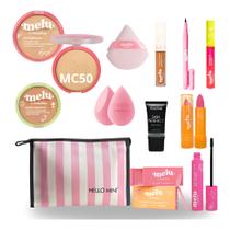 Kit Maquiagem Adolescente Teen Melu Ruby Rose Com Necessaire Hello Mini HM1004