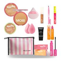 Kit Maquiagem Adolescente Teen Melu Ruby Rose Com Necessaire Hello Mini HM1004