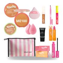 Kit Maquiagem Adolescente Teen Melu Ruby Rose Com Necessaire Hello Mini HM1004