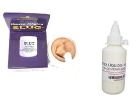 Kit maquiagem artistica de terror Massa 200gr slug + látex