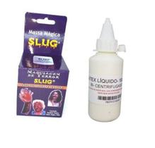 Kit maquiagem artística Massa 200gr slug + látex 100 ml