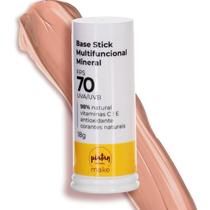 Kit Maquiagem Base Stick Bege Claro + Serum Blush Rose Vegano Piatan Natural