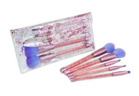 Kit Maquiagem Com 5 Pinceis E Necessaire Transparente