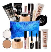 Kit Maquiagem Completo Bella Femme Base Sombra Delineador