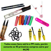 Kit Maquiagem Completo Dia das Mães Prova Dagua Basico + Kit Colar e Brinco + Porta Perfume + Mimo - Marca