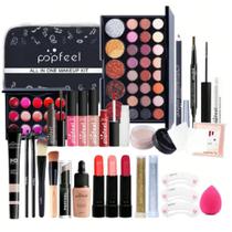 Kit Maquiagem Completo Necessaire e Paleta Ruby Rose One Prime