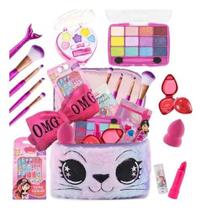 Kit Maquiagem Criança Infantil Maleta + Batom Sombra Pincel IG159