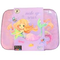 Kit Maquiagem e Unhas Make UP Series Sereia Maleta Glitter