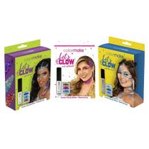 Kit Maquiagem Glitter E Cola Let's Glow Carnaval - Colormake