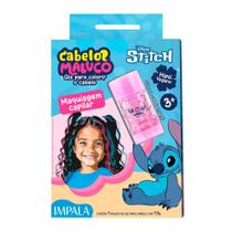 Kit Maquiagem Impala Stitch Disney Giz Cabelo Maluco 3+ Anos 7,3g Kit Maquiagem Impala Stitch Disney Giz Cabelo Maluco 3+ Anos 7,3g