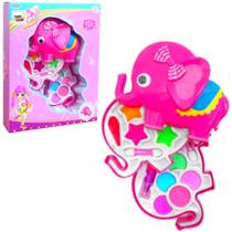 Kit Maquiagem Infantil Aplicável de Elefante Batom e Sombras para Bonecas Kit Maquiagem Infantil Aplicável de Elefante Batom e Sombras para Bonecas