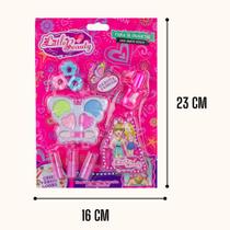 Kit maquiagem infantil de morango coração e maça Kit maquiagem infantil de morango coração e maça