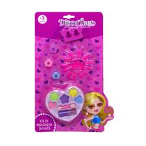 Kit Maquiagem Infantil Discoteen Sombras Unhas