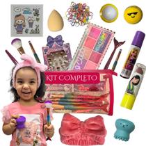 Kit Maquiagem infantil Kawaii Completo Menina fofo fofa Premium Kit Maquiagem infantil Kawaii Completo Menina fofo fofa Premium