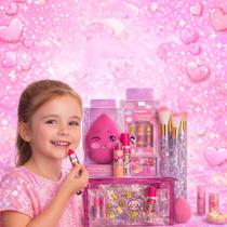 Kit Maquiagem infantil Kawaii Menina fofo fofa make presente Criança