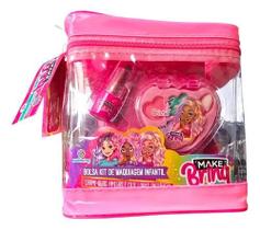 Kit Maquiagem Infantil Makebrinq 7 Peças Necessaire Inclusa