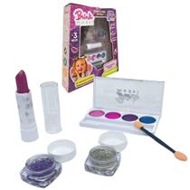 Kit Maquiagem Infantil Médio Brink Model Hipoalergênico Brinquedo Crianças +3 Anos