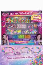Kit Maquiagem Infantil MK28 Menina Diversão Criativa e Faz de Conta Colorido MK28