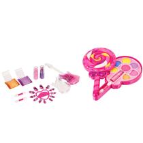 Kit Maquiagem Infantil Paleta de Sombras Gloss e Batom Lollipop e My Guitar Completo para Crianças Lavável - Fenzza Kit Maquiagem Infantil Paleta de Sombras Gloss e Batom Lollipop e My Guitar Completo para Crianças Lavável - Fenzza