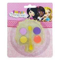 Kit Maquiagem Infantil Sombras Batom Brilho Pincel Discoteen Fantasy