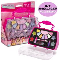 Kit Maquiagem Infantil Sombras Batom Gloss - Make Brinq Mk06