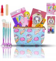 Kit Maquiagem Infantil Sombras Necessaire E Muito Mais IG96