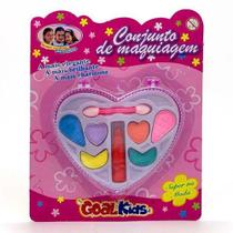 Kit Maquiagem Infantil Super na Moda Coração Rosa c/ Estojo + Batom, Attic GK1585, +3 Anos - 148074