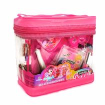 Kit maquiagem necessaire infantil completo bolsa makebrinq