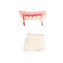 Kit Maquiagem para Halloween - Dente de Vampiro - 1 unidade - Cromus - Rizzo Kit Maquiagem para Halloween - Dente de Vampiro - 1 unidade - Cromus - Rizzo