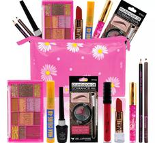 Kit Maquiagem Para Olhos Sombra Matte Lápis Rímel Delineador