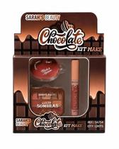 Kit Maquiagem Sarah's Beauty Chocolate 4 Peças Cor:Claro