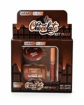 Kit Maquiagem Sarah's Beauty Chocolate 4 Peças Cor:Escuro Kit Maquiagem Sarah's Beauty Chocolate 4 Peças Cor:Escuro